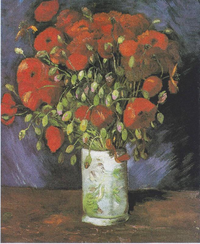 Vincent Van Gogh Vase with Red Poppies Germany oil painting art